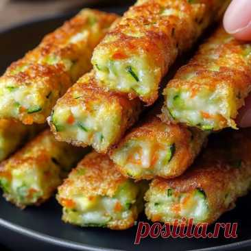 Палочки из цукини, моркови и сыра