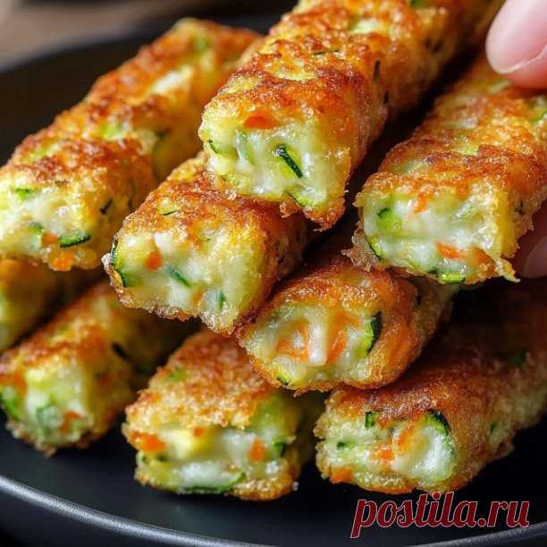 Палочки из цукини, моркови и сыра