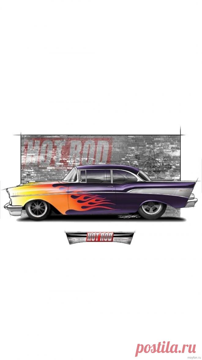 Хот род скачать на заставку телефона.