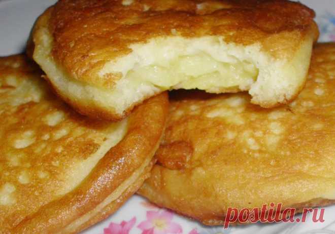 Оладьи с яблоками