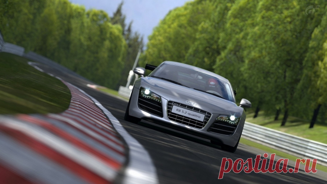 Audi R8 5.2 скачать фото обои для рабочего стола