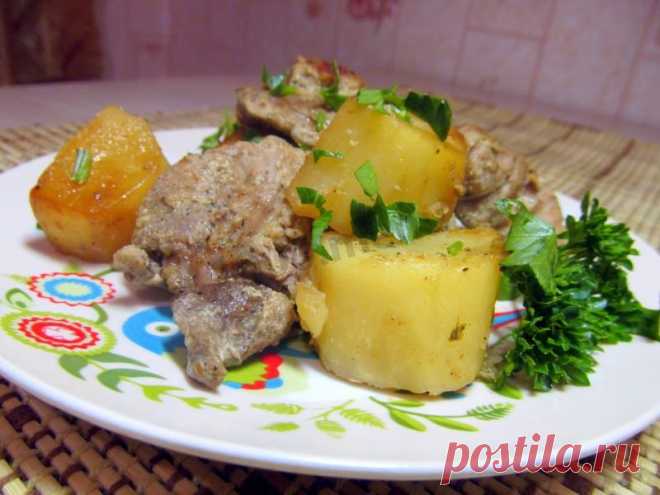 Мясо запеченное с картофелем в рукаве рецепт с фото пошагово и видео - 1000.menu
