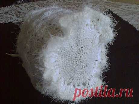 Детская шапочка (чепчик) вязание крючком ч.2. Baby hat (cap) Crochet Part 2 - YouTube