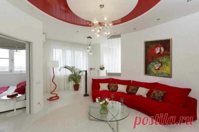 (+1) тема - Белая квартира с красными акцентами | Школа Ремонта