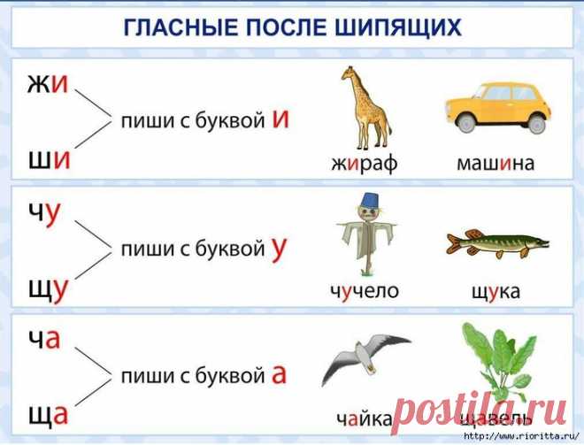 памятки по русскому языку