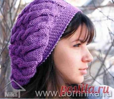 Шапки, береты » Вязание крючком и спицами схемы и модели