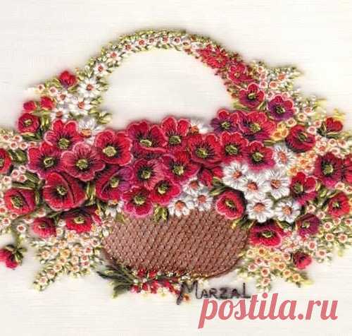 Бесподобная вышивка гладью