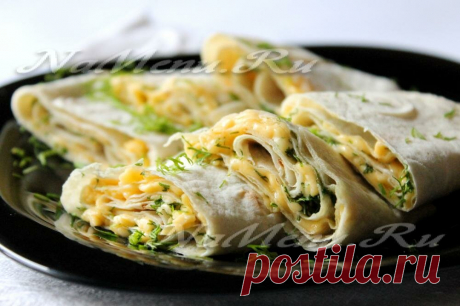 Лаваш с зеленью, сыром и маслом. Закуска для неожиданных гостей | Быстрые и простые рецепты | Яндекс Дзен