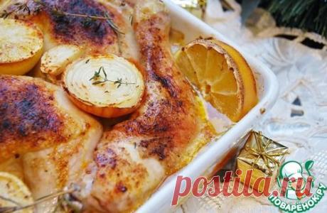 Курица с лимоном в сливках - кулинарный рецепт
