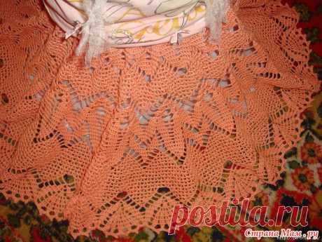 Детская юбка *Персик в цвету*.