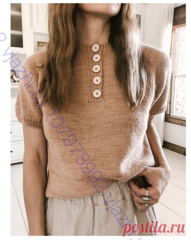 Топ-поло Roadtrippe спицами. Дизайнер Хейли Смедли