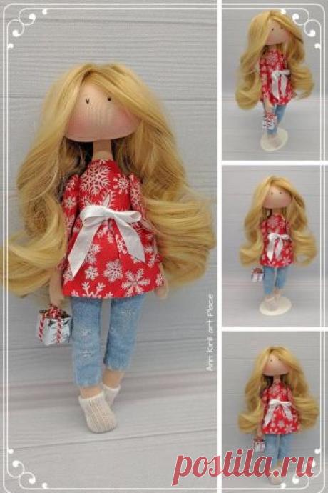 Winter Doll Christmas Doll Valentines Doll Unique Doll | Etsy