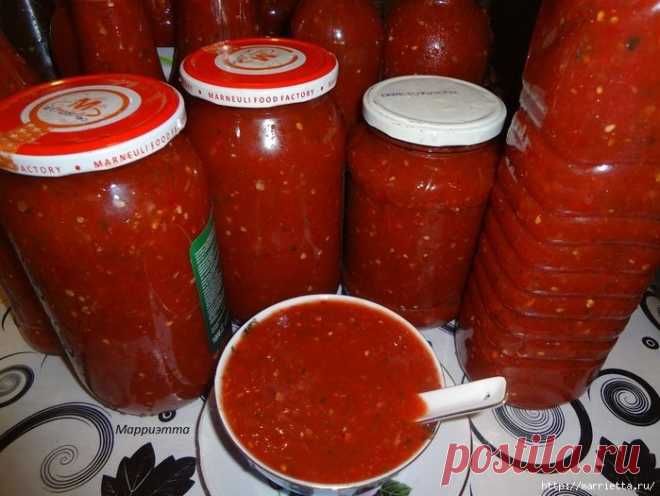 Мои заготовки. Острая подливка на уксусе (сацебели)