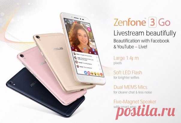 Смартфон ASUS Zenfone 3 Go полностью рассекречен В скором времени состоится официальная презентация нового смартфона ASUS Zenfone 3 Go. Но ещё до этого события в сети появились рендерные изображения и технические характеристики данного устройства. Эта модель относится к бюджетной линейке Go, но выполнена в соответствии с дизайном серии Zenfone 3. На задней и лицевой панелях нет физических органов управления. Устройство оснащено 5-дюймовым дисплеем с HD разрешением, процессор Snapdragon 410, 2…