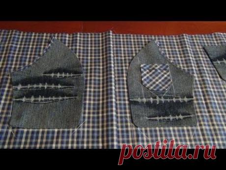 Накладные карманы для шортов - YouTube