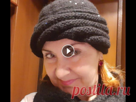 Шапка -Чалма спицами Вязание женской шапки (Чалма) спицами, набор петель по принципу ленты Мебиуса. Размер 58. В конце ролика - фото готовой работы. Для поддержки канала С...