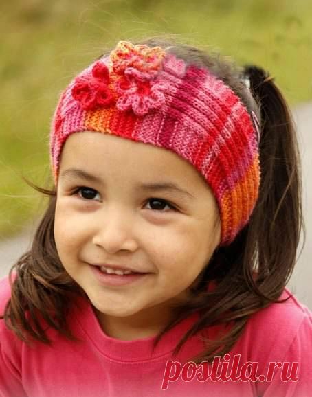 Повязка с цветком