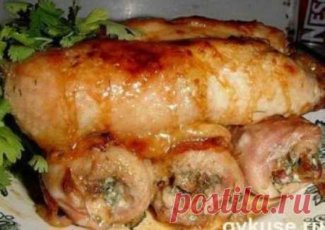 Рулетики из куриного филе Автор рецепта Юльчик - Cookpad