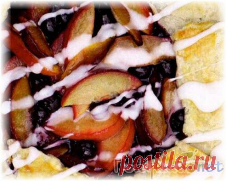 Пирог со сливами и черникой » вкусные рецепты с фото