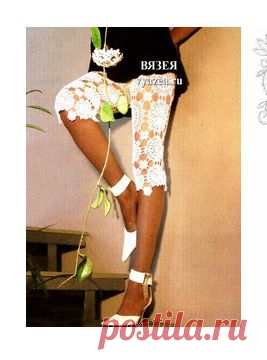 Ажурные бриджи крючком схемы и описание
