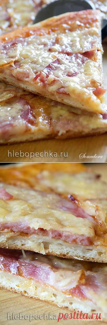 Пицца тонкая дрожжевая на биге (тесто можно замораживать)
