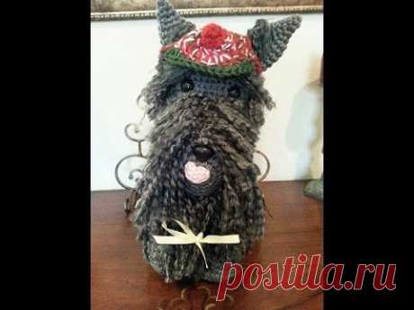 Crochet amigurumi Scottish Terrier Dog DIY tutorial Part 2 of 2. - YouTube