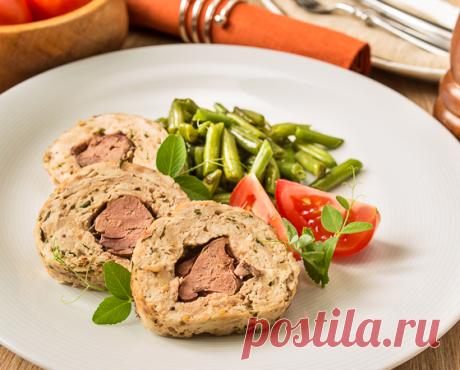 Рубленый рулет из курицы с печенью - Пошаговый рецепт с фото | Вторые блюда | Вкусный блог - рецепты под настроение