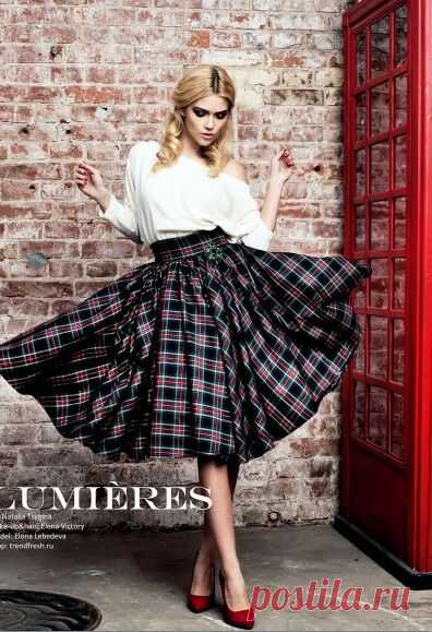 Как сшить юбку солнце клеш в стиле 60-х