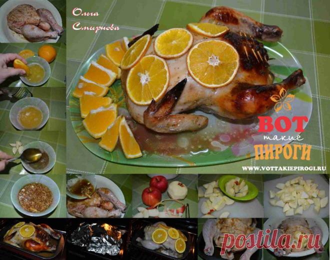 Курица с апельсинами и яблоками | ВОТ ТАКИЕ ПИРОГИ