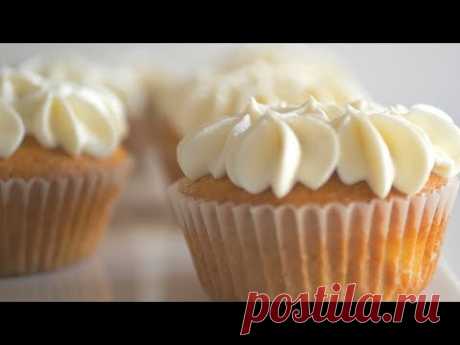Нежные яблочные кексы с творожным кремом. Быстро, вкусно, оригинально