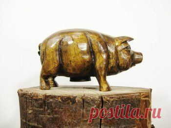 Свинья-копилка из дерева своими руками &#8212; Своими руками