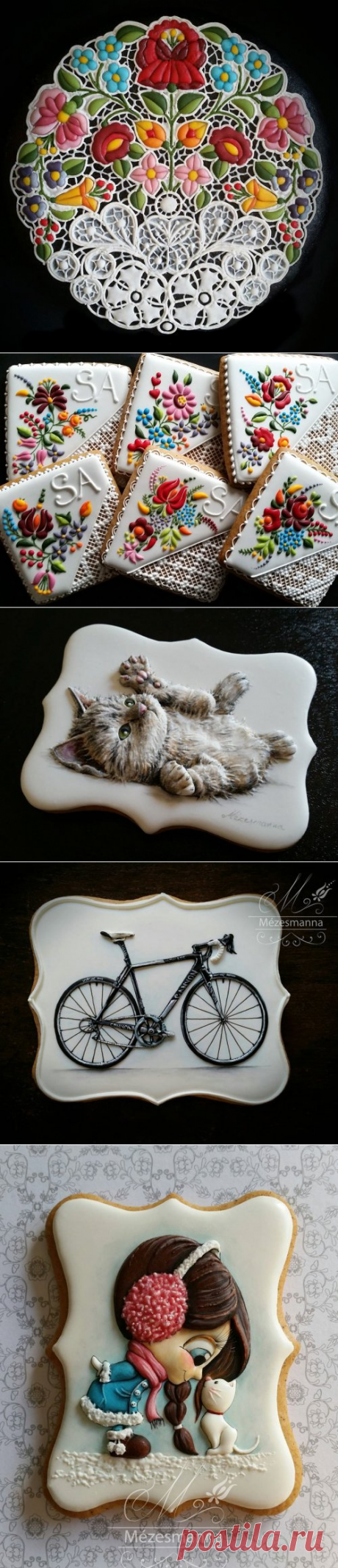 Потрясающее художественное оформление печенья и выпечки (12 фото + видео)