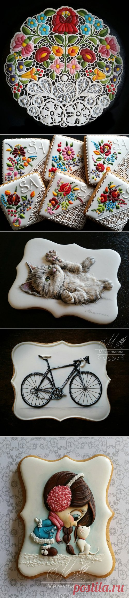 Потрясающее художественное оформление печенья и выпечки (12 фото + видео)