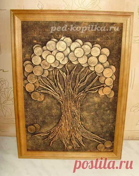 Денежное дерево из монет своими руками. Мастер-класс
