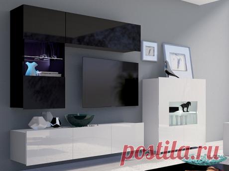 Гостиная Showcase black and white - купить по цене 39 863.00 руб. Интернет-магазин Furni.ru предлагает купить гостиная «Showcase black and white» в каталоге по цене 39 863.00 руб. с доставкой по Москве и в регионы России.