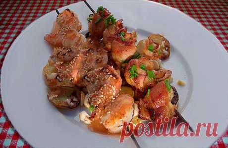Рыбный шашлычок