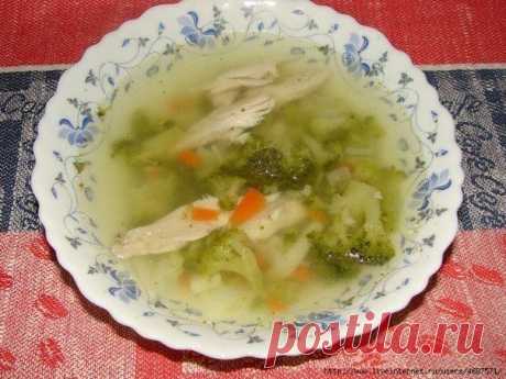 Супчик куриный с брокколи