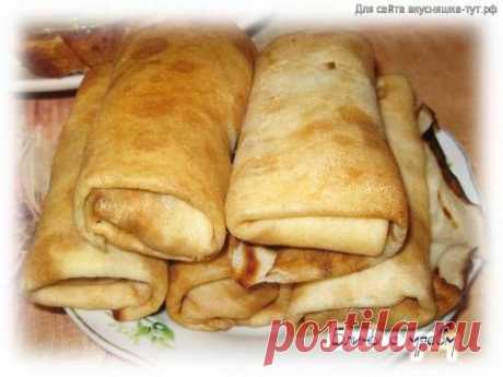 Блины фаршированные мясом - Готовим сами