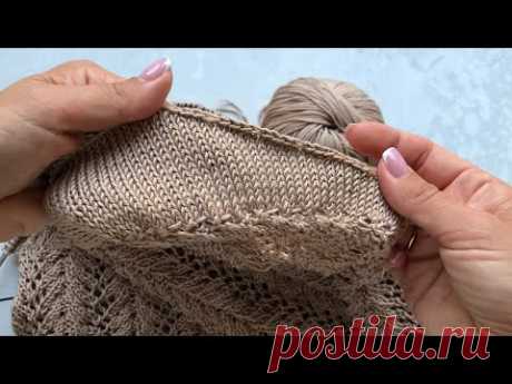 Плавное закрытие петель укороченными рядами без ступенек!