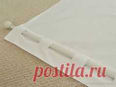 Easy peasy DIY How to make no-sew back-tab curtain from a…