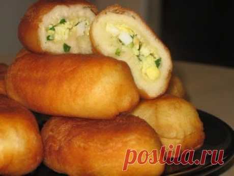 Самые вкусные рецепты: Жареные пирожки с зеленым луком и яйцом
