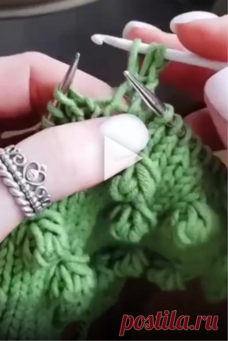 Crochet and Knitting Needles Astrakhan Stitch