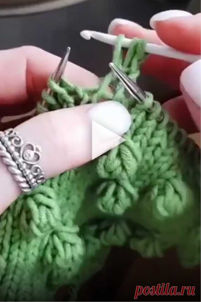 Crochet and Knitting Needles Astrakhan Stitch