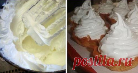 Крем «Мокрое безе» Крем «Мокрое безе» как раз для тех, кто пока не справляется с заварным белковым.