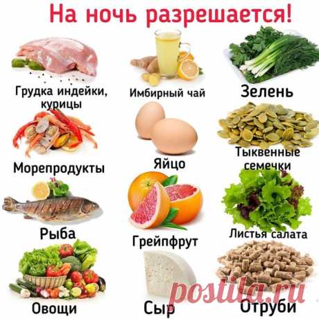 Что можно есть на ночь, без вреда для здоровья. 

#здоровье@mir_hitrostey