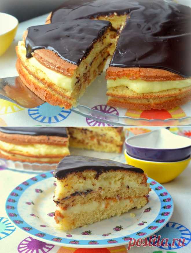 Бостонский кремовый торт или пирог