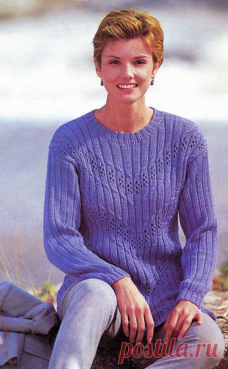 Нежный пуловер | Loveknitting.ru