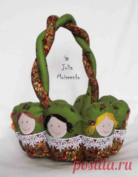 Корзинка - матрешки - Ярмарка Мастеров - ручная работа, handmade