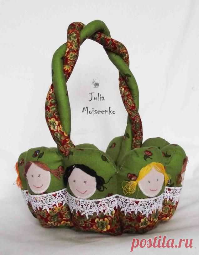 Корзинка - матрешки - Ярмарка Мастеров - ручная работа, handmade