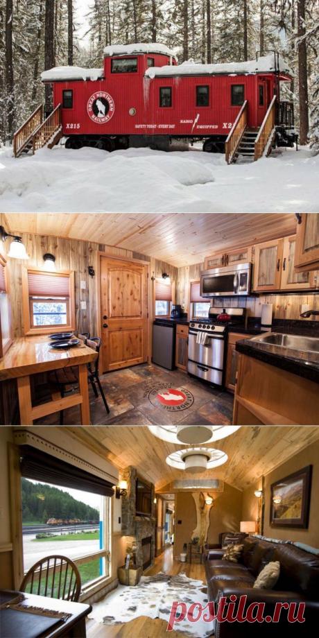 На первый взгляд это обычный старый вагон в лесу